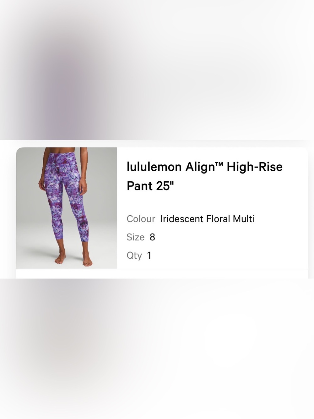 NWOT Lululemon Align sz 8